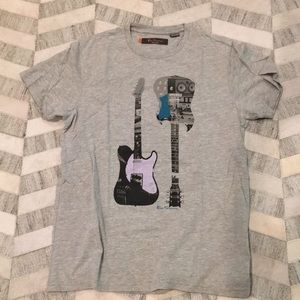 Ben Sherman guitar T-shirt men’s medium. Grey.